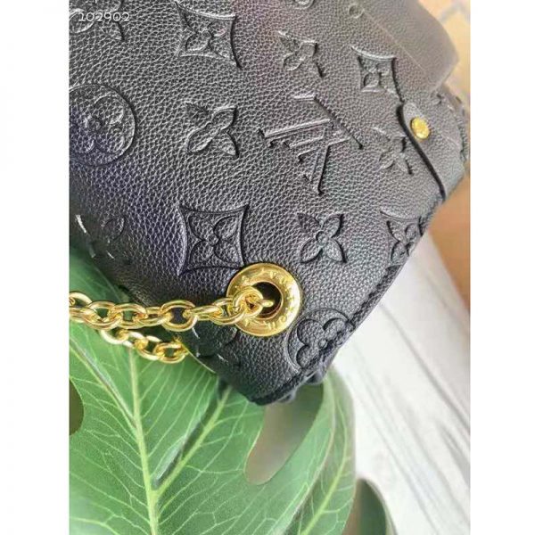 Louis Vuitton Women Vavin BB Black Embossed Supple Grained Cowhide Leather (9)