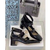 Dior Women Shoes D-Doll Pump Black Shiny Laminated Calfskin