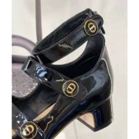 Dior Women Shoes D-Doll Pump Black Shiny Laminated Calfskin