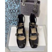 Dior Women Shoes D-Doll Pump Black Shiny Laminated Calfskin