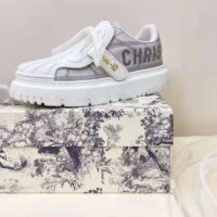 Dior Women Shoes Dior-ID Sneaker Gray Reflective Technical Fabric