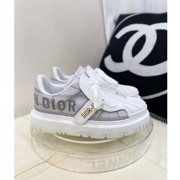 Dior Women Shoes Dior-ID Sneaker Gray Reflective Technical Fabric (8)