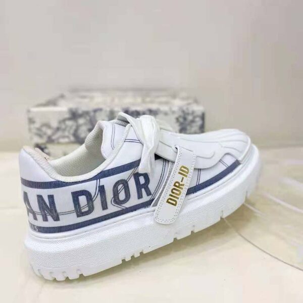 Dior Women Shoes Dior-ID Sneaker White and French Blue Technical Fabric (1)