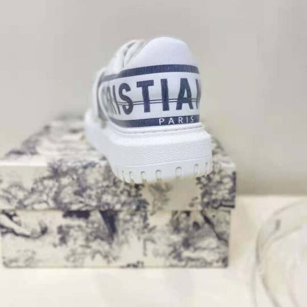 Dior Women Shoes Dior-ID Sneaker White and French Blue Technical Fabric (13)