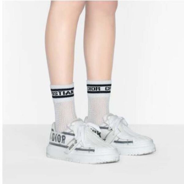 Dior Women Shoes Dior-ID Sneaker White and French Blue Technical Fabric (2)
