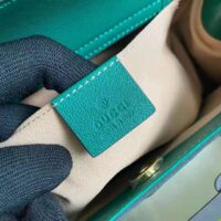 Gucci GG Women Gucci Diana Small Tote Bag Double G Emerald Leather