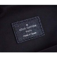 Louis Vuitton LV Unisex Outdoor Sling Bag Taigarama Noir Black Coated Canvas Cowhide Leather