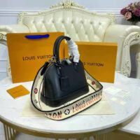 Louis Vuitton LV Women Alma BB Handbag Black Epi Grained Cowhide Leather