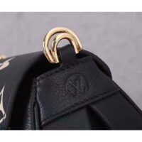 Louis Vuitton LV Women Favorite Tourterelle Black Beige Monogram Empreinte Embossed Supple Grained Cowhide