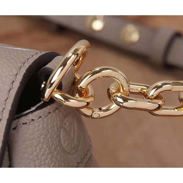 Louis Vuitton LV Women Favorite Tourterelle Gray Cream Monogram Empreinte Embossed Supple Grained Cowhide (10)