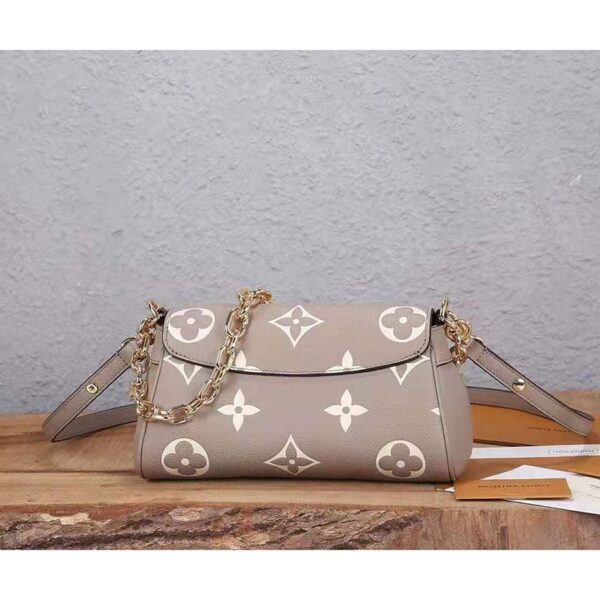 Louis Vuitton LV Women Favorite Tourterelle Gray Cream Monogram Empreinte Embossed Supple Grained Cowhide (7)