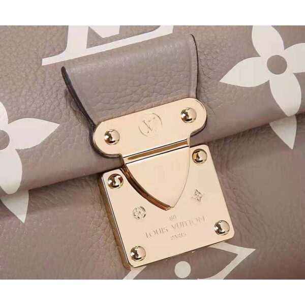 Louis Vuitton LV Women Favorite Tourterelle Gray Cream Monogram Empreinte Embossed Supple Grained Cowhide (8)