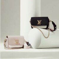 Louis Vuitton LV Women Lockme Tender Black Grained Calf Leather (1)