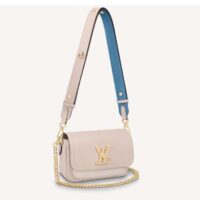 Louis Vuitton LV Women Lockme Tender Rosewater Greige Grained Calf Leather (12)