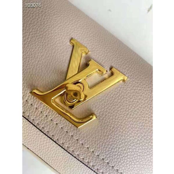 Louis Vuitton LV Women Lockme Tender Rosewater Greige Grained Calf Leather (7)