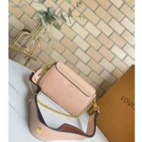 Louis Vuitton LV Women Lockme Tender Rosewater Pink Grained Calf Leather