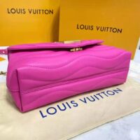 Louis Vuitton LV Women New Wave Chain Bag Handbag Agathe Pink Smooth Cowhide Leather