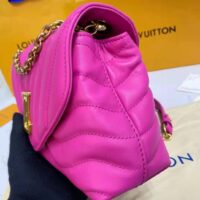 Louis Vuitton LV Women New Wave Chain Bag Handbag Agathe Pink Smooth Cowhide Leather