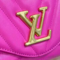 Louis Vuitton LV Women New Wave Chain Bag Handbag Agathe Pink Smooth Cowhide Leather