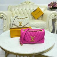 Louis Vuitton LV Women New Wave Chain Bag Handbag Agathe Pink Smooth Cowhide Leather