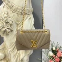 Louis Vuitton LV Women New Wave Chain Bag Handbag Sandy Smooth Cowhide Leather