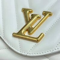 Louis Vuitton LV Women New Wave Chain Bag Handbag  White Smooth Cowhide Leather