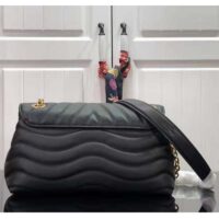 Louis Vuitton LV Women New Wave Multi-Pochette Black Smooth Cowhide Leather