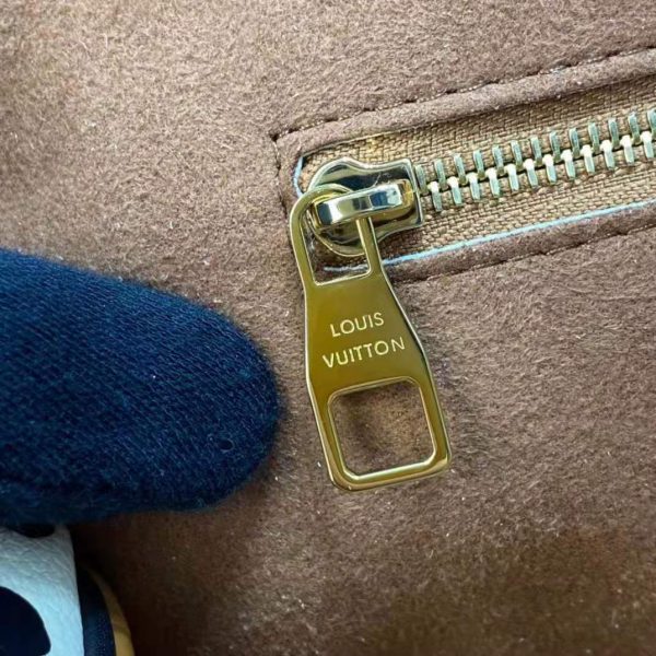 Louis Vuitton LV Women Speedy Bandoulière 25 Handbag Caramel Embossed Supple Grained Cowhide (9)