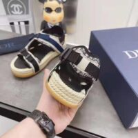 Dior Women Shoes Dior Atlas Sandal Beige Black Dior Oblique Jacquard Beige Suede
