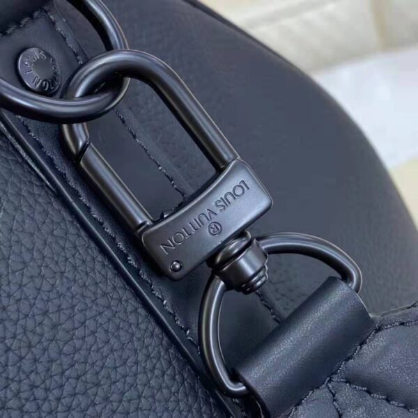 Louis Vuitton LV Unisex Keepall Bandouliere 40 Black Cowhide Leather (1)