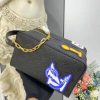 Louis Vuitton LV Unisex LV x NBA Cloakroom Dopp Kit Black Cowhide Leather