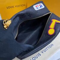 Louis Vuitton LV Unisex LV x NBA Cloakroom Dopp Kit Black Cowhide Leather