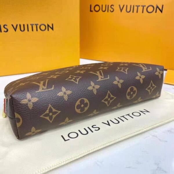 Louis Vuitton LV Women Cosmetic Pouch GM Coated Canvas Cowhide Leather (6)