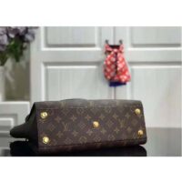 Louis Vuitton LV Women On My Side PM Tote Bag Black Monogram Coated Canvas Calf Leather