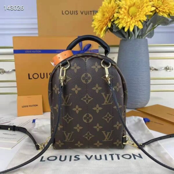 Louis Vuitton LV Women Palm Springs Mini Monogram Coated Canvas Textile Lining (4)