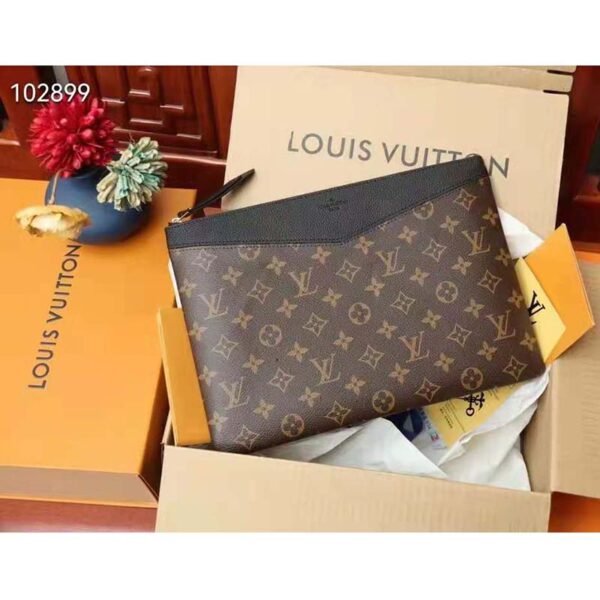 Louis Vuitton Unisex Daily Pouch Monogram Coated Canvas and Cowhide Leather (3)
