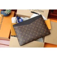 Louis Vuitton Unisex Daily Pouch Monogram Coated Canvas and Cowhide Leather