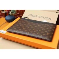 Louis Vuitton Unisex Daily Pouch Monogram Coated Canvas and Cowhide Leather