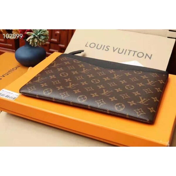 Louis Vuitton Unisex Daily Pouch Monogram Coated Canvas and Cowhide Leather (9)