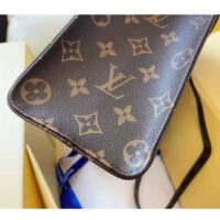 Louis Vuitton Unisex Sac Plat MM Handbag Monogram Coated Canvas Calfskin Leather