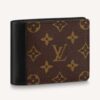 Louis Vuitton LV Unisex Multiple Wallet Monogram Macassar Coated Canvas Cowhide Leather