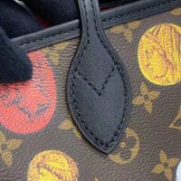 Louis Vuitton LV Unisex Neverfull MM Tote Monogram Cameo Printed Canvas Cowhide Leather