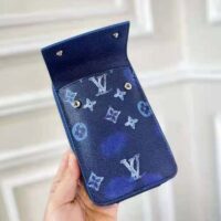 Louis Vuitton LV Unisex Phone Pouch Ink Watercolor Cowhide Leather