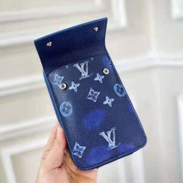 Louis Vuitton LV Unisex Phone Pouch Ink Watercolor Cowhide Leather (13)