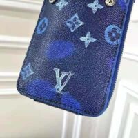 Louis Vuitton LV Unisex Phone Pouch Ink Watercolor Cowhide Leather