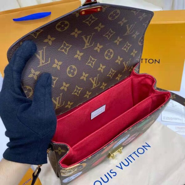 Louis Vuitton LV Unisex Pochette Metis Monogram Cameo Printed Canvas Cowhide Leather (10)