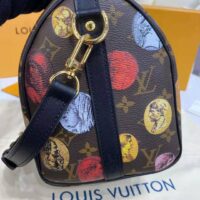 Louis Vuitton LV Unisex Speedy Bandoulière 25 Handbag Monogram Cameo Printed Canvas Cowhide