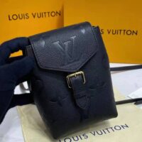 Louis Vuitton LV Unisex Tiny Backpack Black Monogram Empreinte Embossed Supple Grained Cowhide