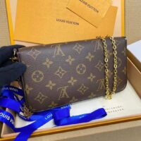 Louis Vuitton LV Women Félicie Pochette Myosotis Blue Monogram Coated Canvas