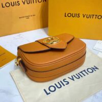 Louis Vuitton LV Women LV Pont 9 Soft MM Sienne Dorée Mocaccino Grained Calfskin Smooth Cowhide